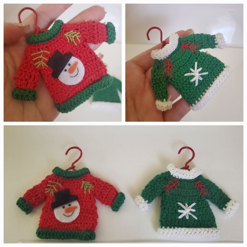 Adorable Handmade Christmas Sweater Ornaments